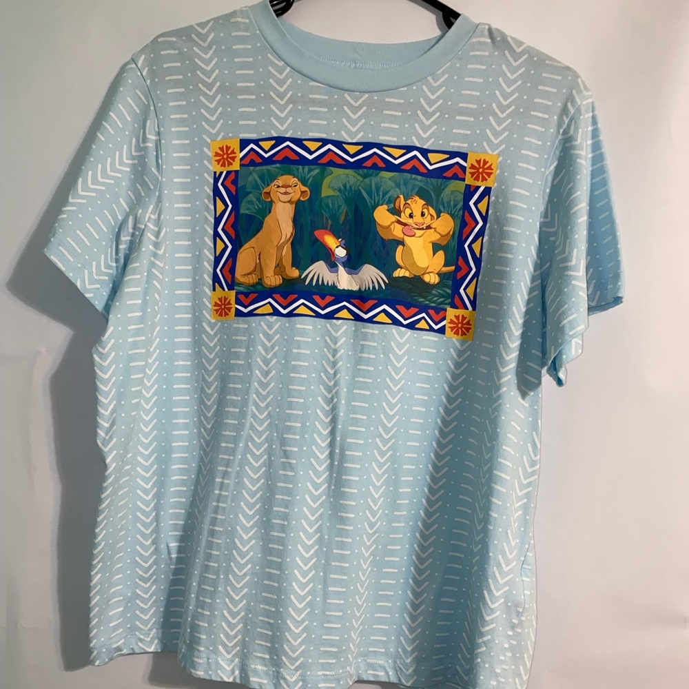 Disney Light Blue Crewneck Tee with Subtle Logo